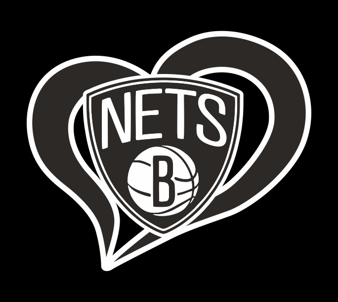 Brooklyn Nets Heart Logo iron on paper